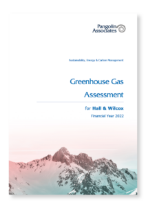 Greenhouse gas assessment report - cover - Hall & Wilcox