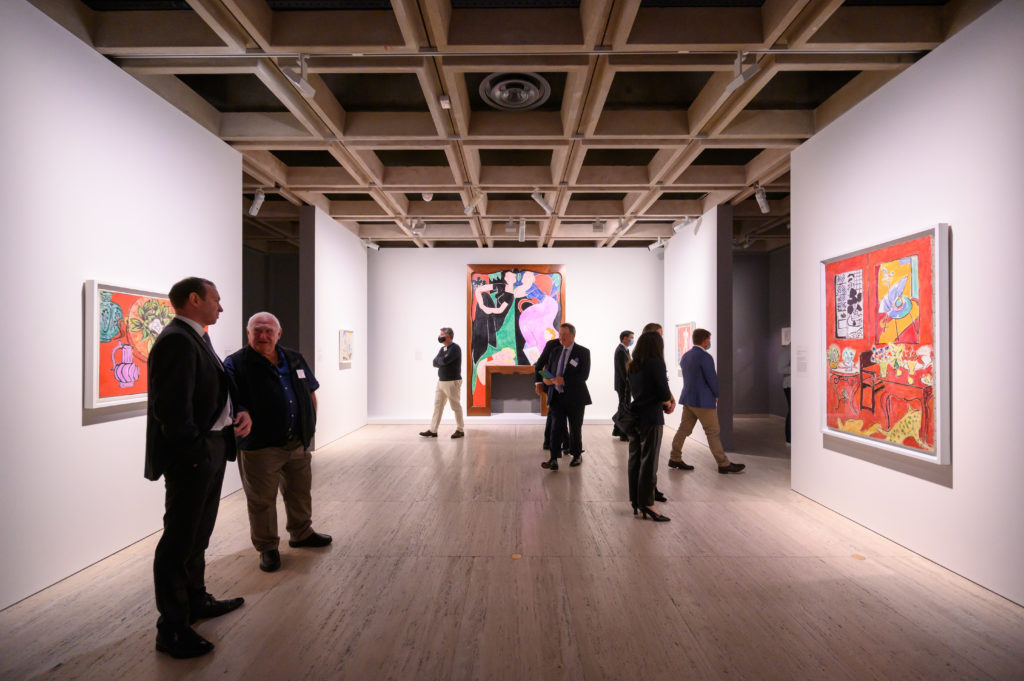 Hall & Wilcox staff & guests viewing the Matisse: Life & Spirit exhibition
